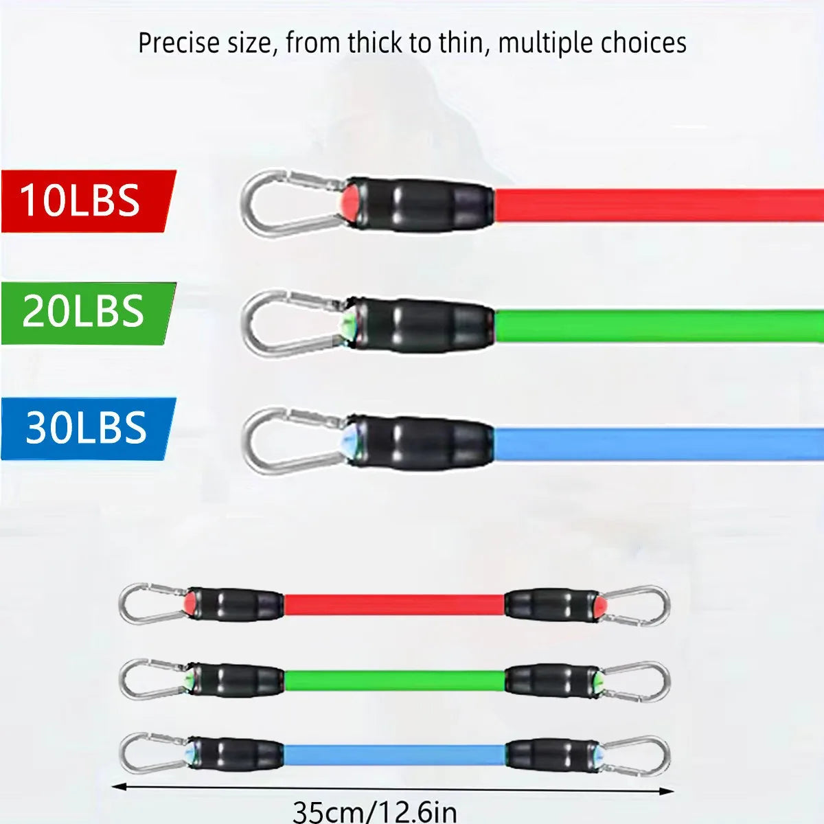 Ankle Resistance Bands with Cuffs for Women & Men - 3-Level Adjustable Leg & Glute Workout Equipment, Portable Home Gym Exercise Bands for Kickbacks, Hip Thrusts, Yoga, Strength Training