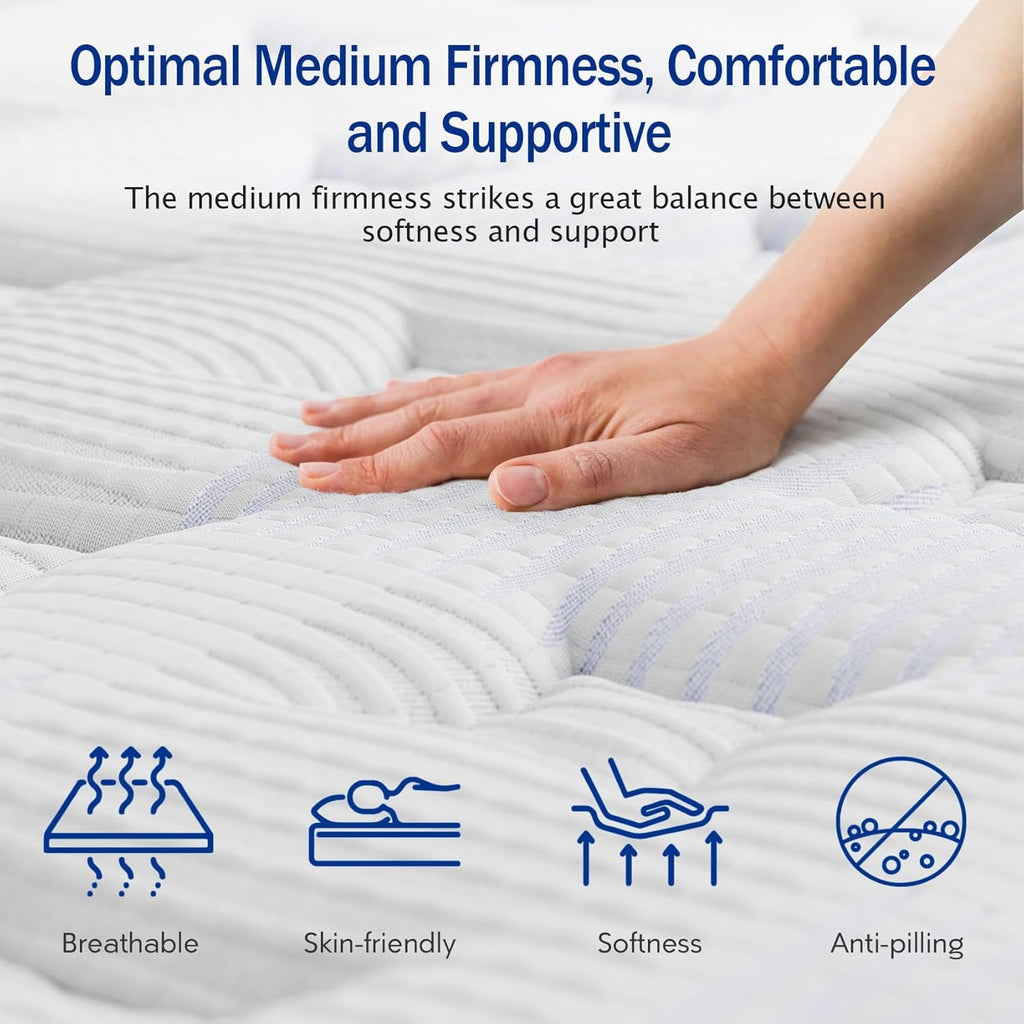 Queen 14 Inch UltraHighDensity Memory Foam Mattress-2
