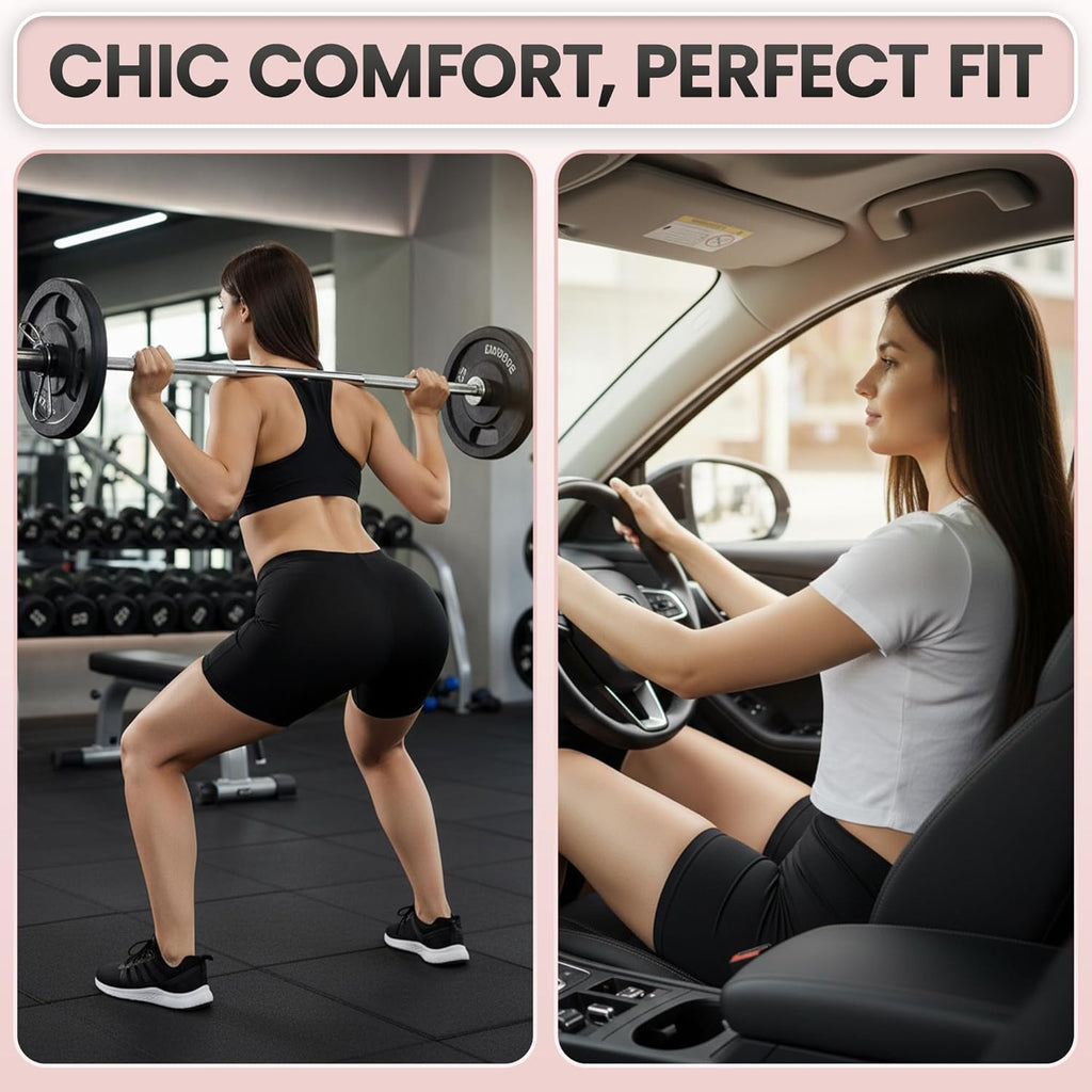 Emprella 3 Pack Slip Shorts for Women under Dress Cotton Womens Biker Bike Short Pack anti Chafing