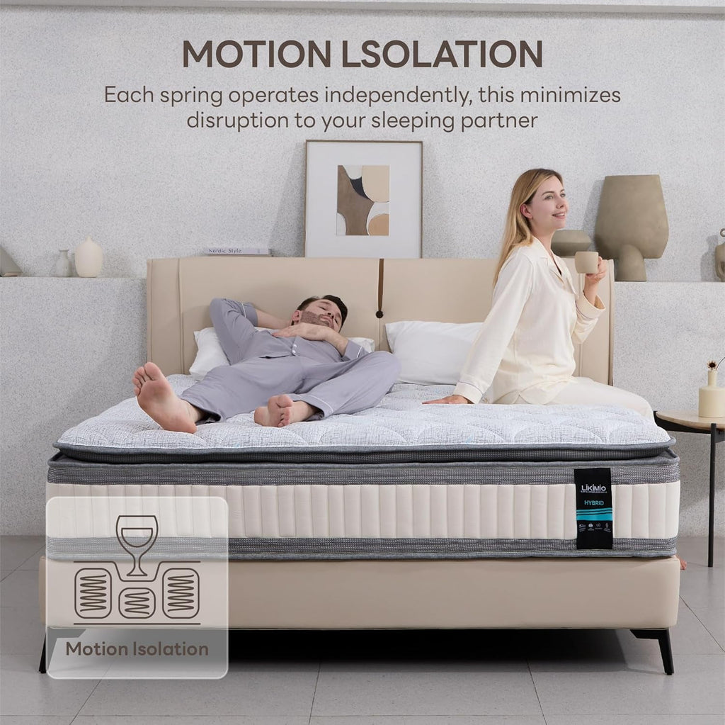 Full Gel Memory Foam Mattress TenInch Zoned Pressure Relief-4