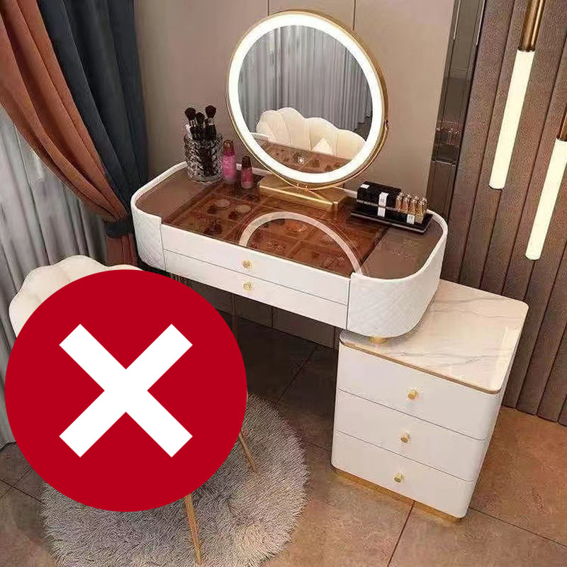 Modern Minimalist Bedroom Dresser Chair Set