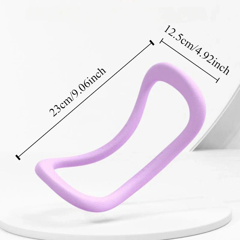 Set of 2 Yoga Rings for Leg, Calves, Calf Pilates, Fitness Circle Equipment for Women, Resistance Stretch Circles Tool with Massage Points, Home Exercise Workout Training Support Sport