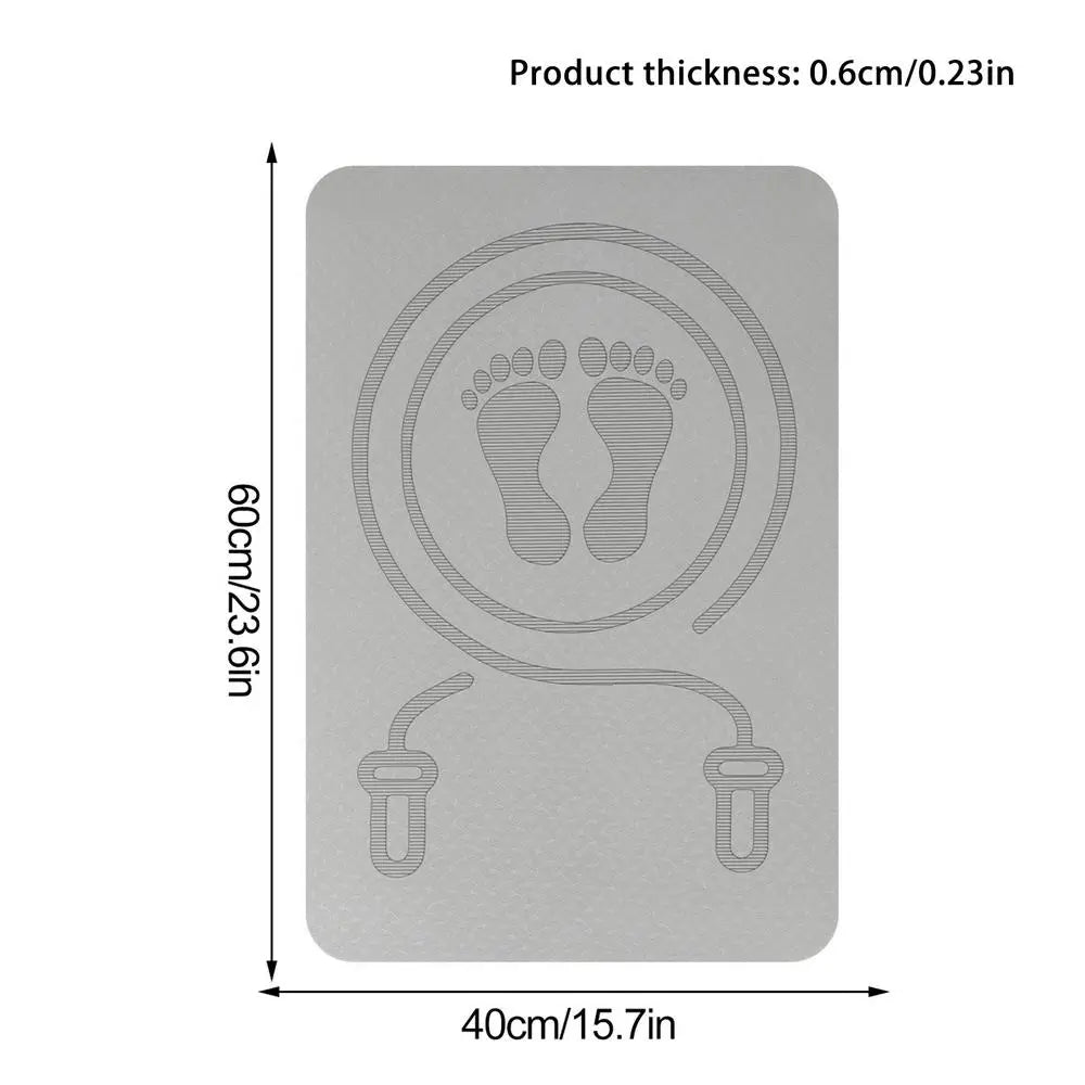 6Mm Jump Rope Mat Non-Slip TPE Skipping Rope Mat Shock Absorption Pad Workout Fitness Mat for Home Gym Accessories Pilates Workouts Stretching Mats