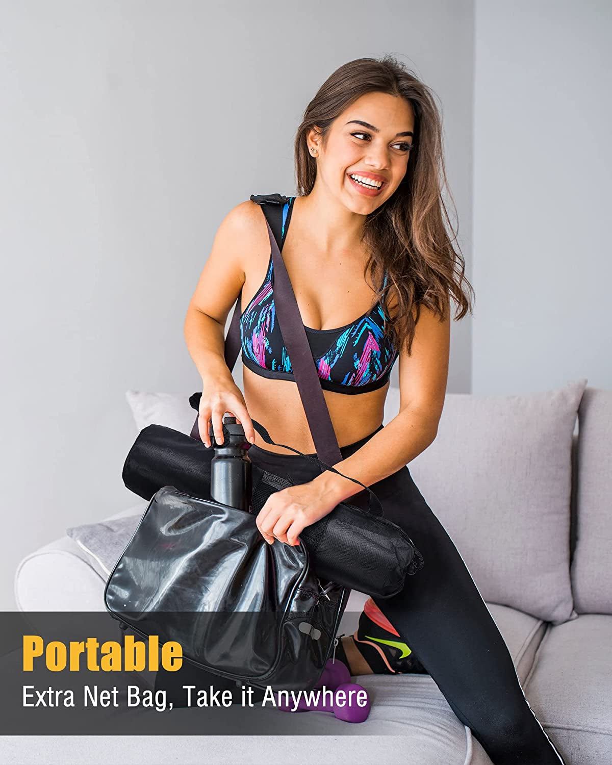 PACEARTH Barbell Pad for Hip Thrust, Standard Barbell Protective Foam, Squat Bar Pad with Closure, Neck & Shoulder Padding Hip Thrust Pad, Fits All Standard and Olympic Bars