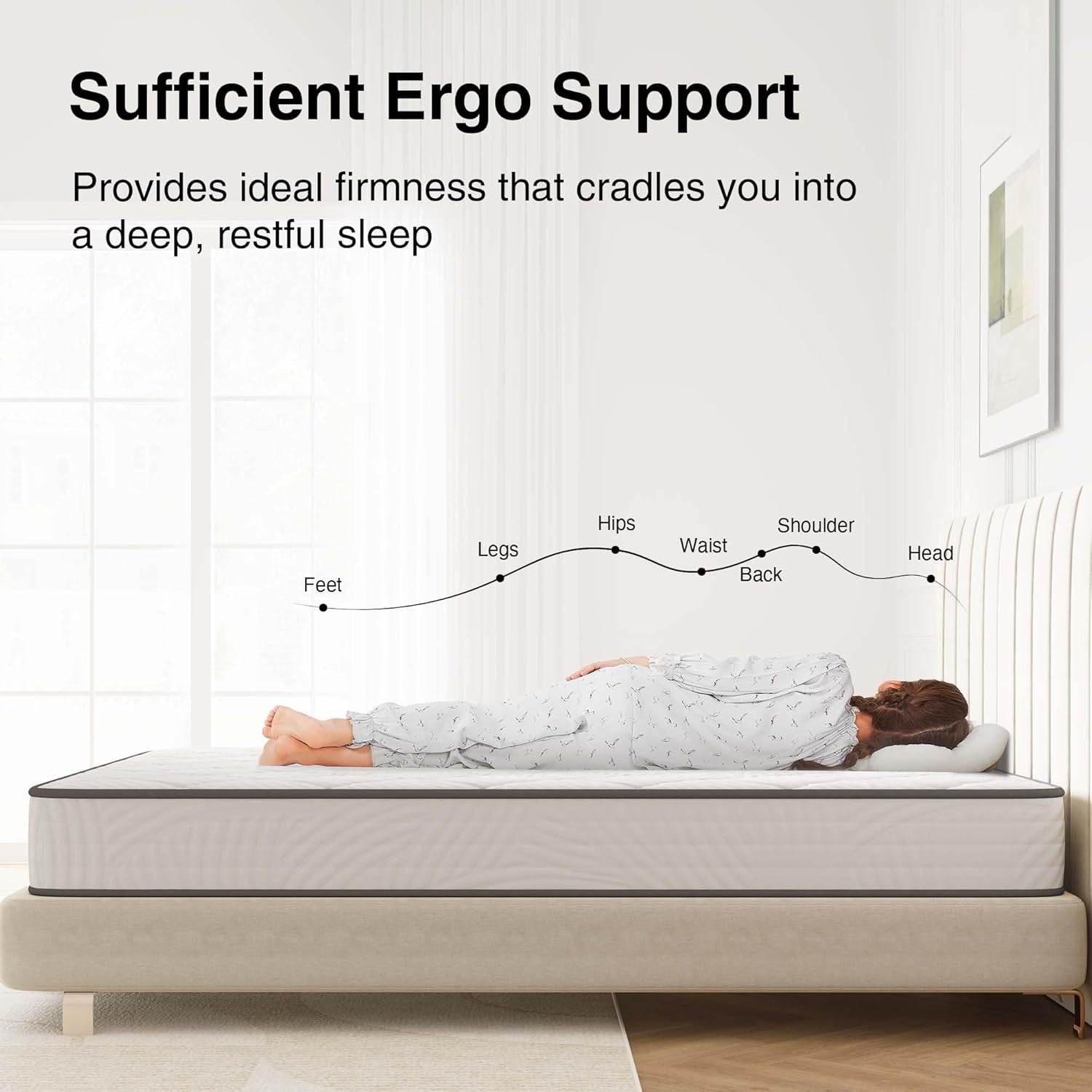 Twin XL Hybrid Mattress Featuring Motion Isolation-1