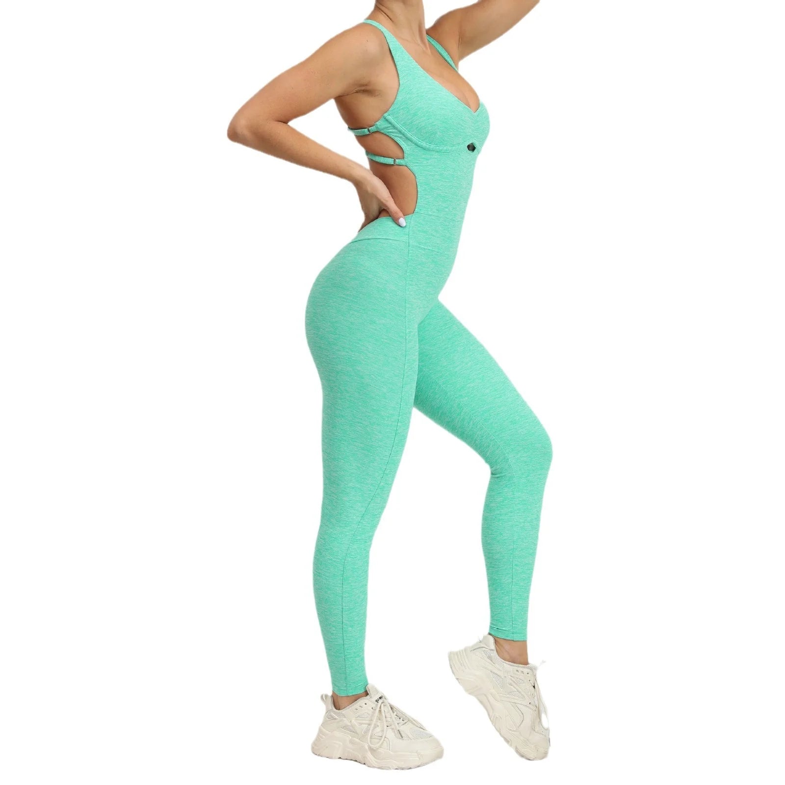 High Elastic Yoga Fitness Sportswear Women Jumpsuit